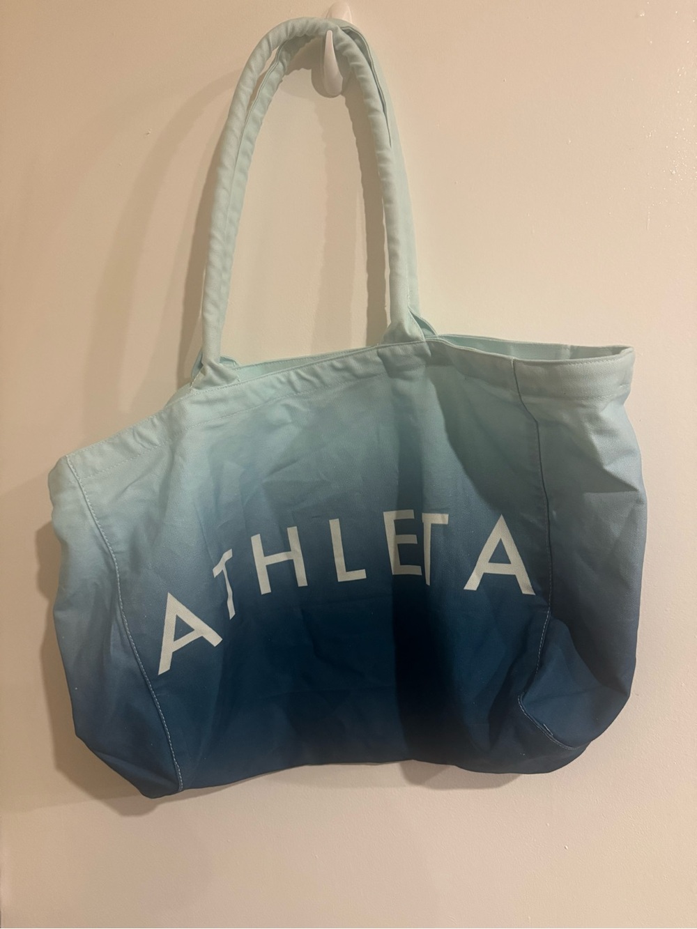 Athleta Gradient Aqua-to-Teal Tote